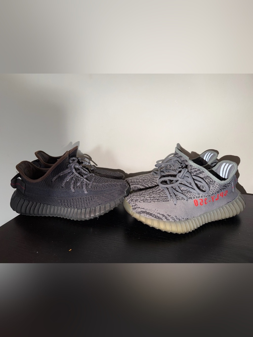 YEEZY 350 IN BELUGA & BLACK NON REFLECTIVE